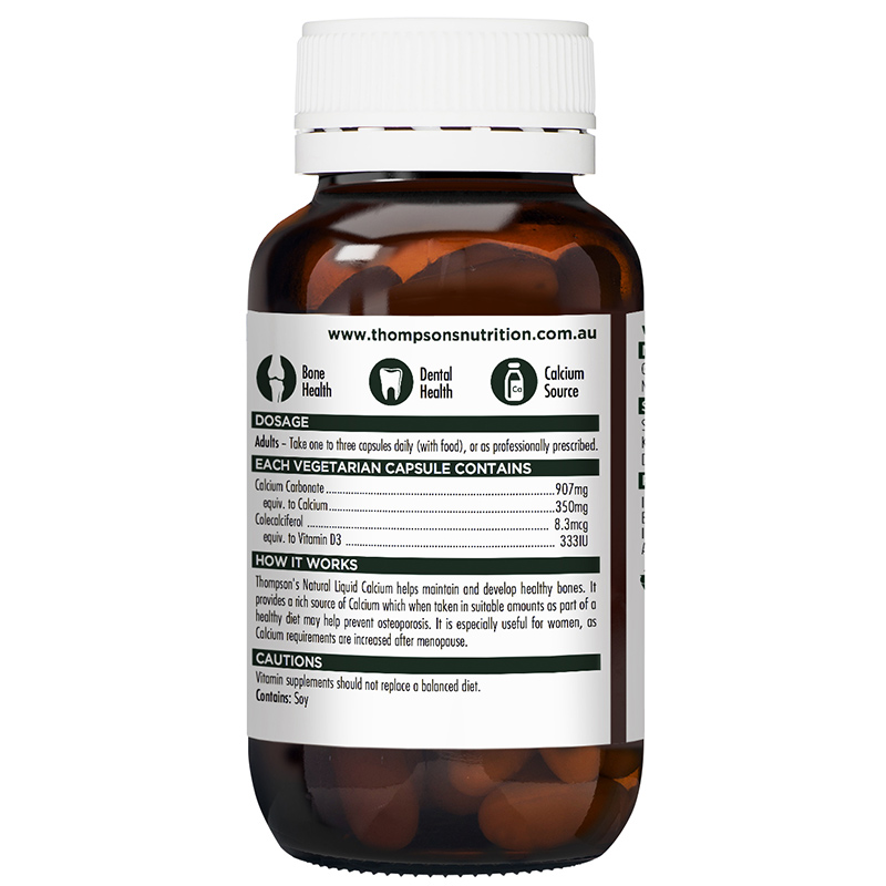 汤普森 天然 液体钙胶囊