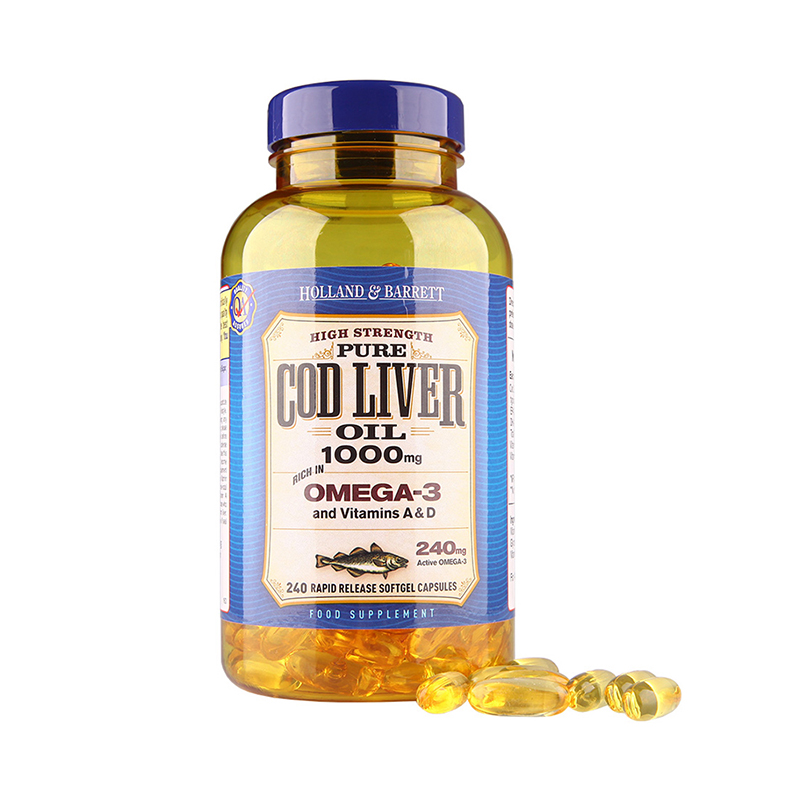 荷柏瑞 好吸收 鳕鱼肝油软胶囊