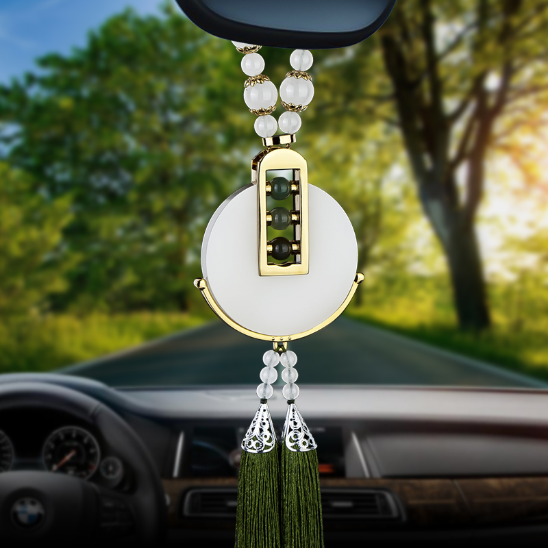 ALIS 圆润白玉 汽车挂饰