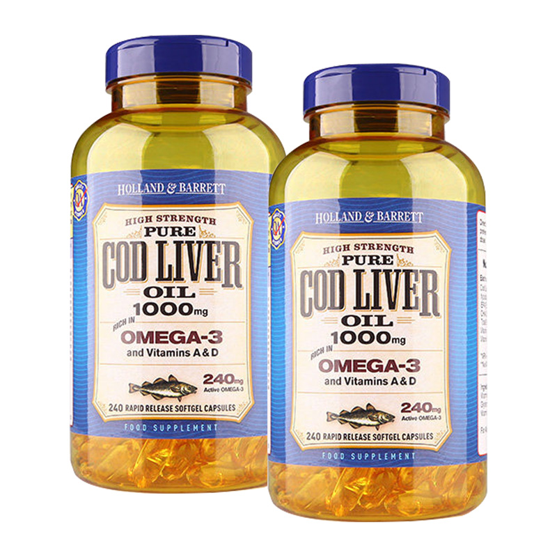 荷柏瑞 高纯度 鳕鱼肝油软胶囊