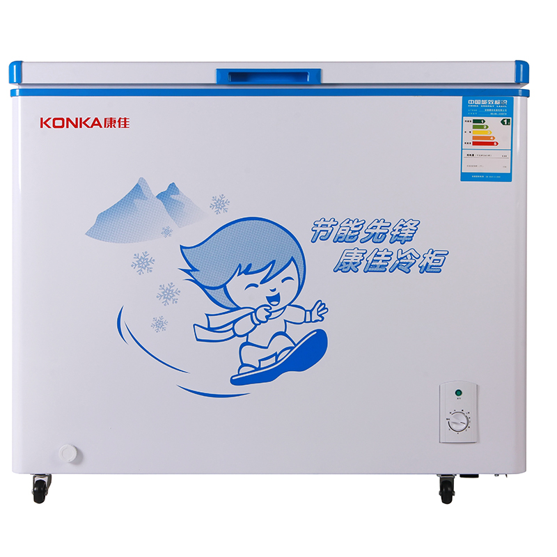 康佳 顶开门卧式冰柜