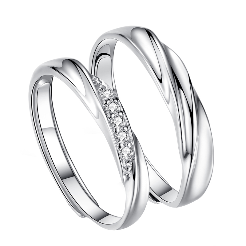 KADER 999银情侣戒指