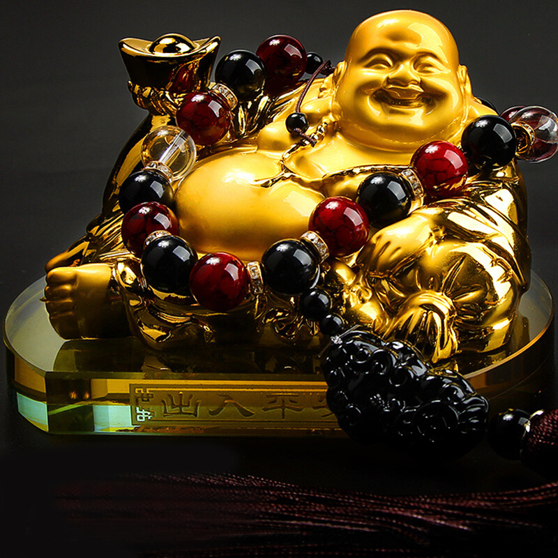 车太太 弥勒佛车载摆件