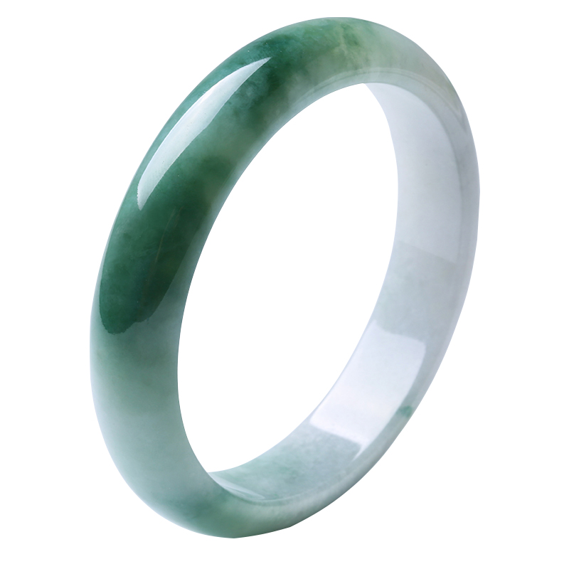 净心石 飘花翡翠手镯