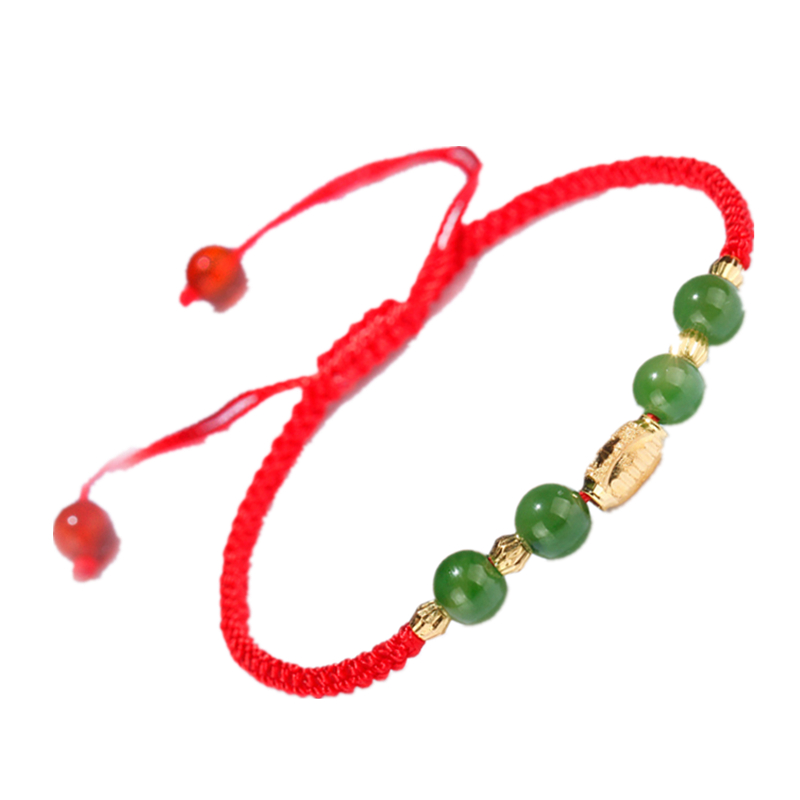 凤飞凰 和田玉串转运珠手链