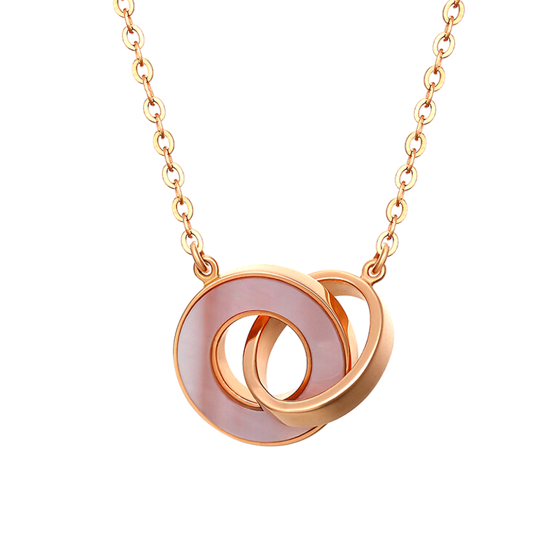 阿梵尼 圆形双环 项链