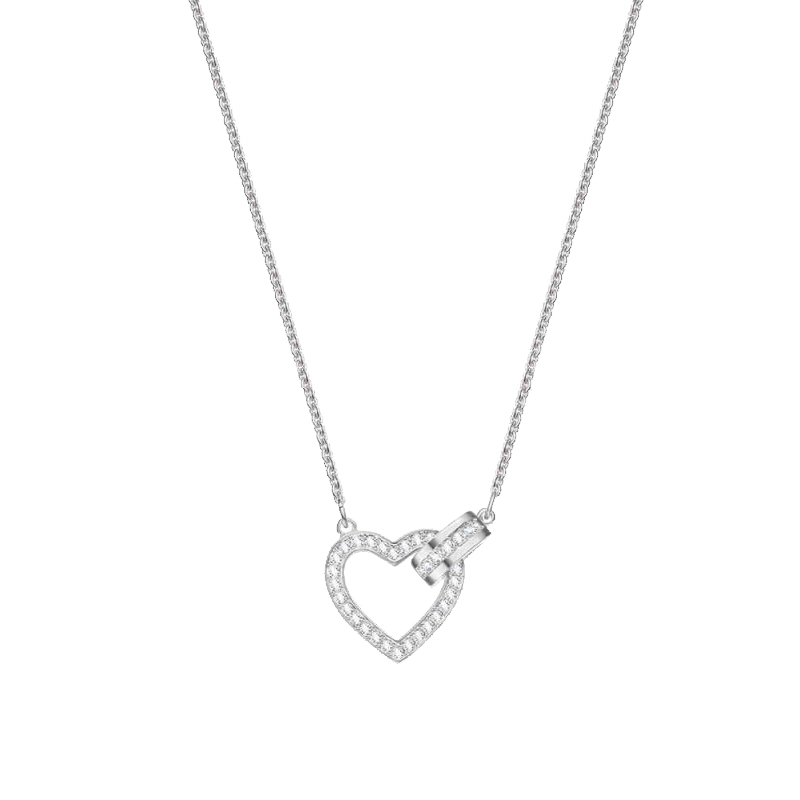 施华洛世奇 绳结爱心项链