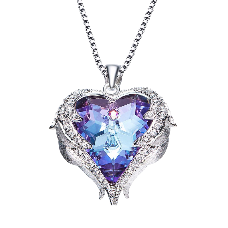 沫兰 天使之心项链