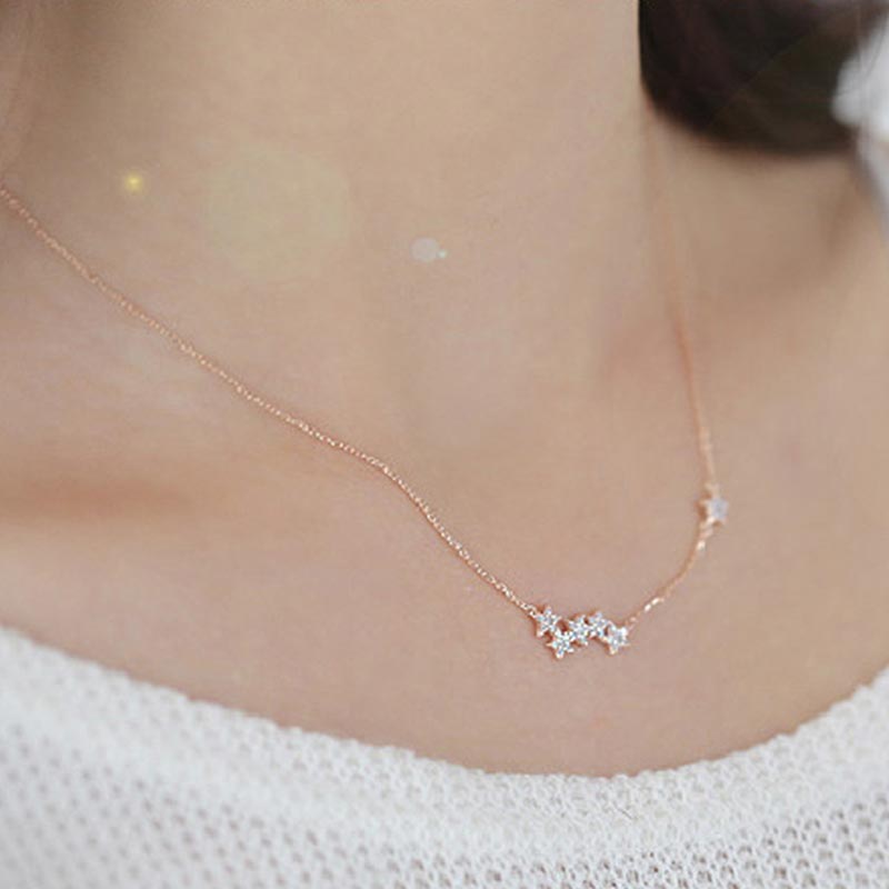 伊黛儿 星连星项链