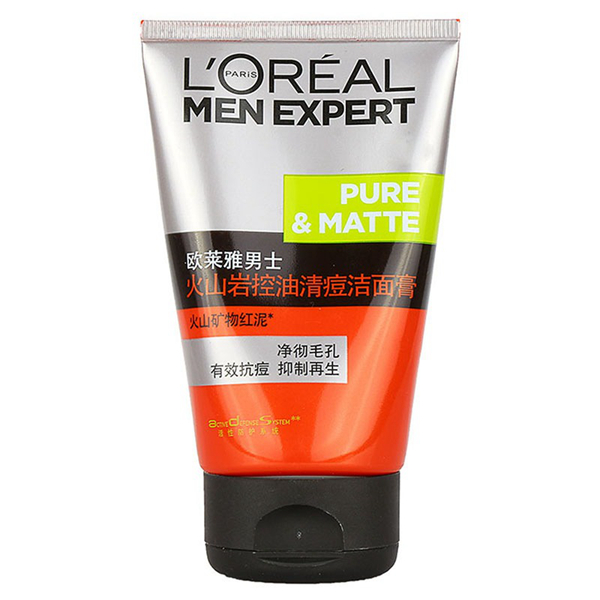 欧莱雅 火山岩男士洗面奶
