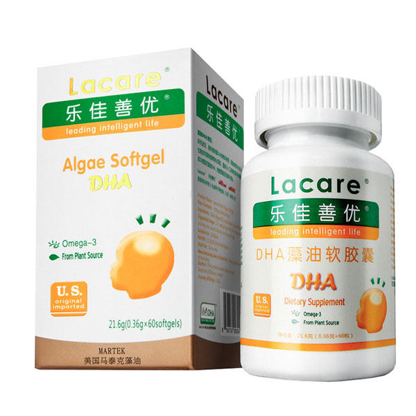 乐佳善优 进口DHA藻油软胶囊
