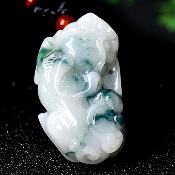 可玉可求 立体貔貅翡翠吊坠