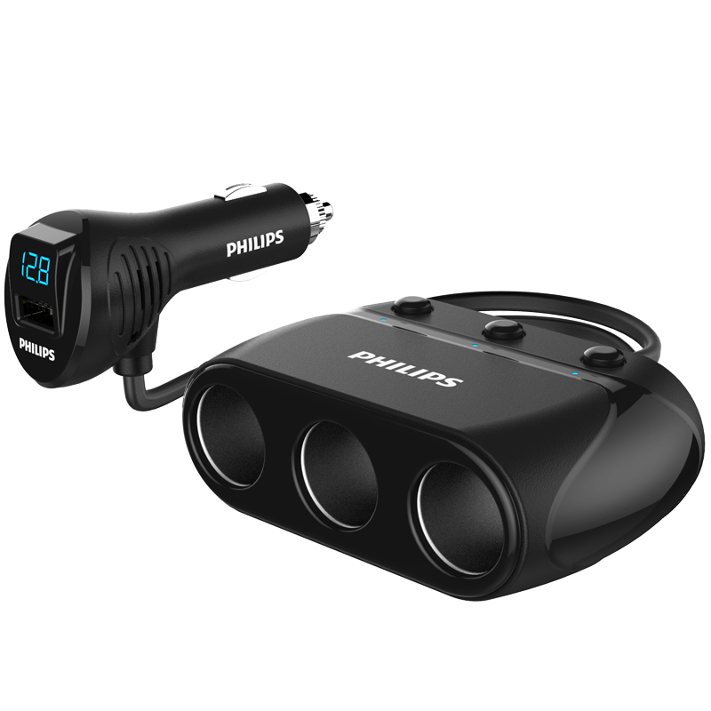 飞利浦 一拖三车载充电器