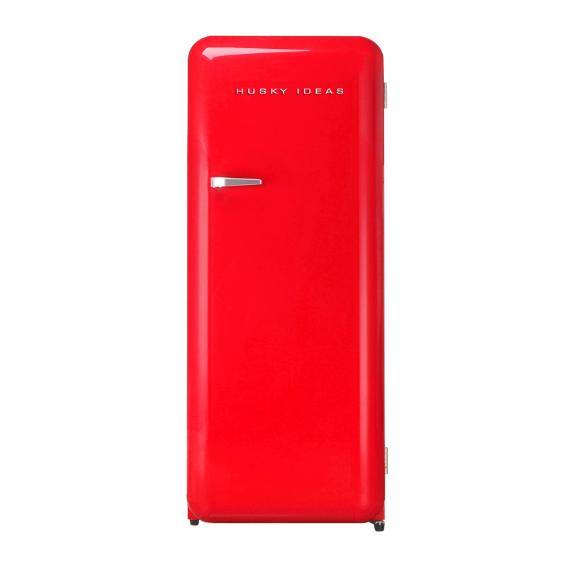 哈士奇 多功能复古家用冰箱