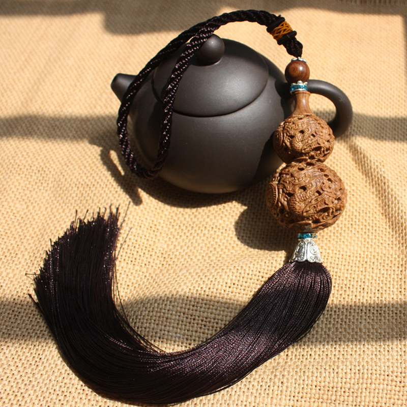 木菩印象 木质葫芦吊坠汽车挂件