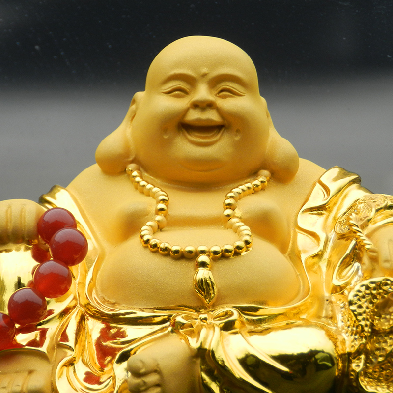 宏途好运大号弥勒佛汽车摆件