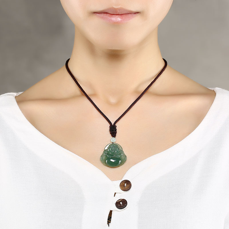 凤禧 弥勒佛公玉吊坠