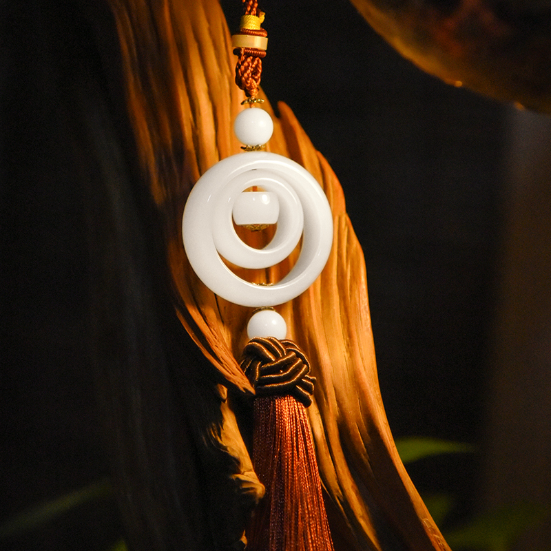 轩之梦 平安玉环挂件