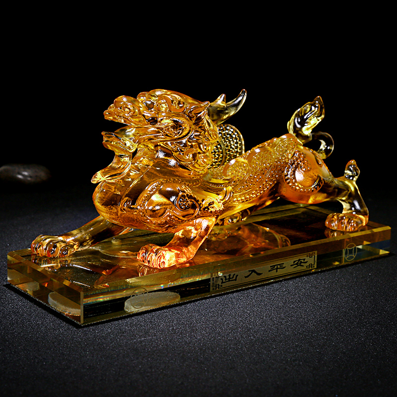 卡奥特 琉璃麒麟貔貅汽车摆件