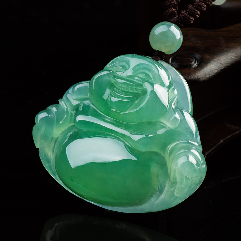 碧玉尊 玉佛 翡翠吊坠