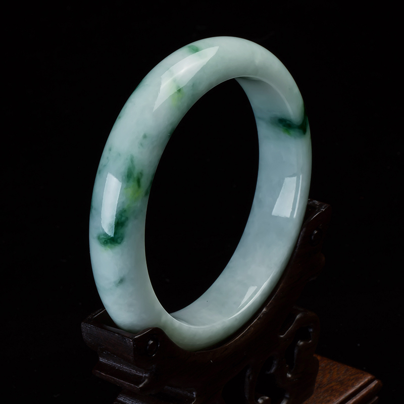 碧玉尊 天然冰糯种玉石翡翠手镯