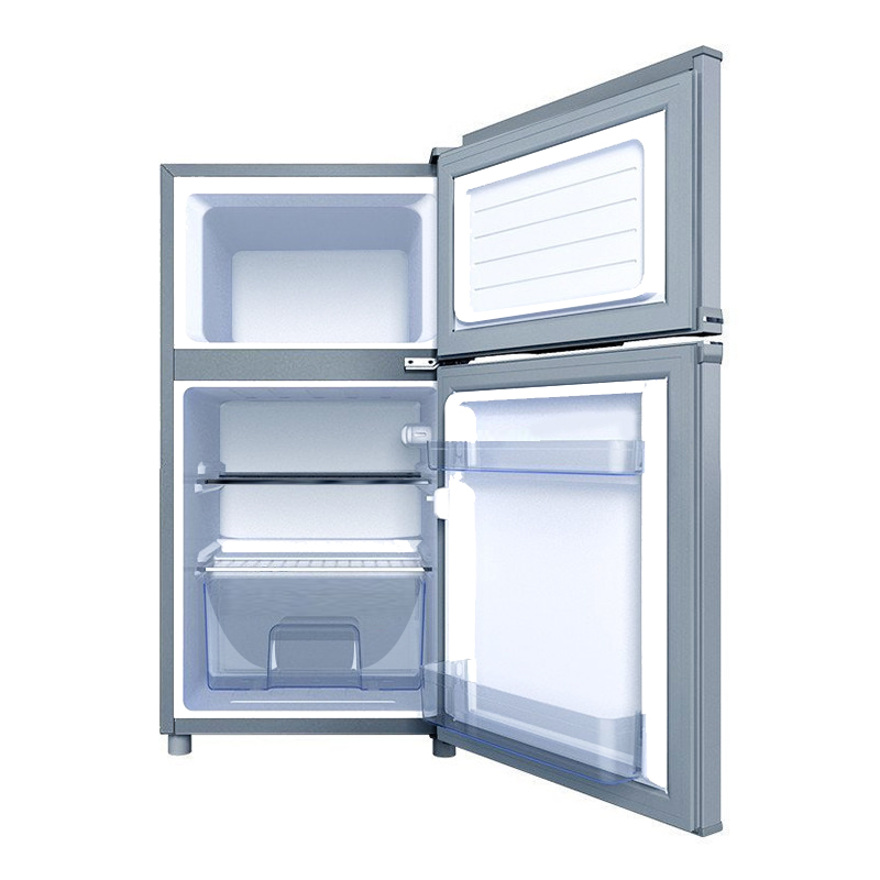 双鹿一体成型箱体两门冰箱