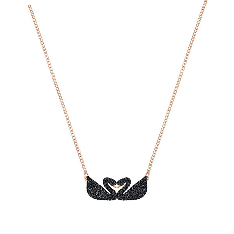 施华洛世奇 浪漫双天鹅项链