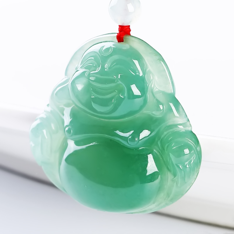 碧玉尊 翡翠玉佛 吊坠
