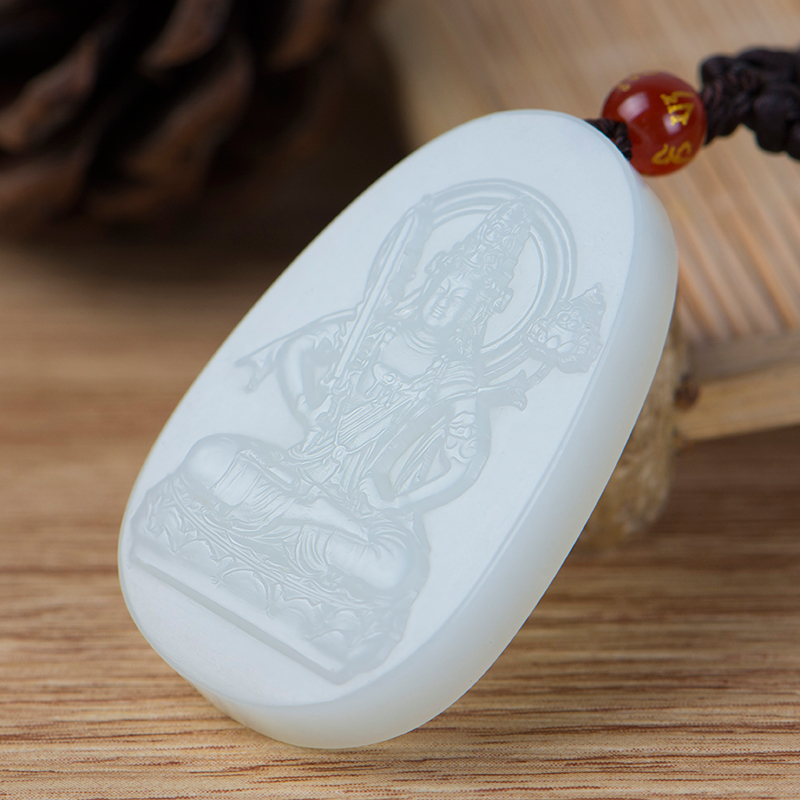 玉赐平安 和田玉吊坠