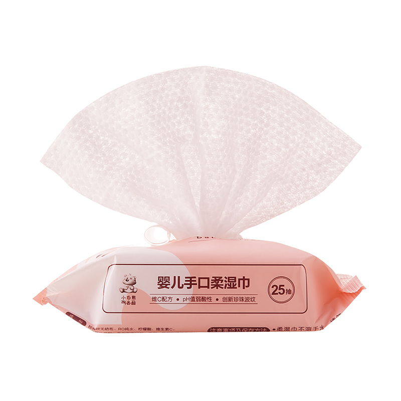 小白熊 亲肤无纺布 湿巾