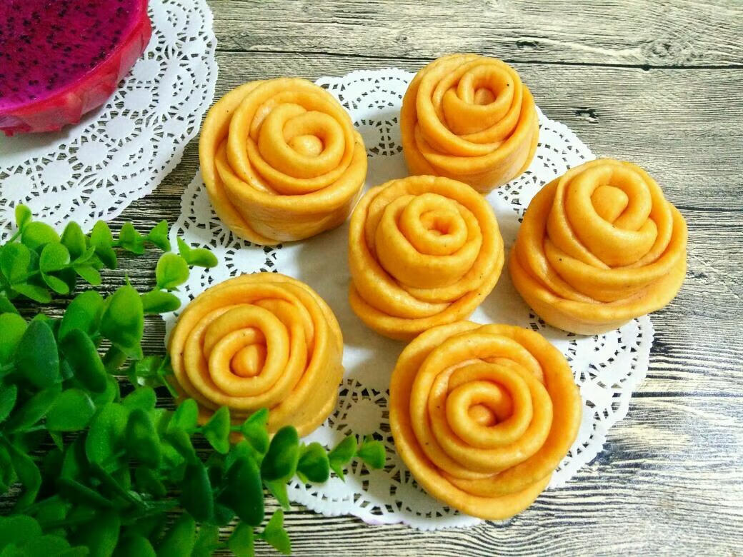 玫瑰花馒头-JinMo之家