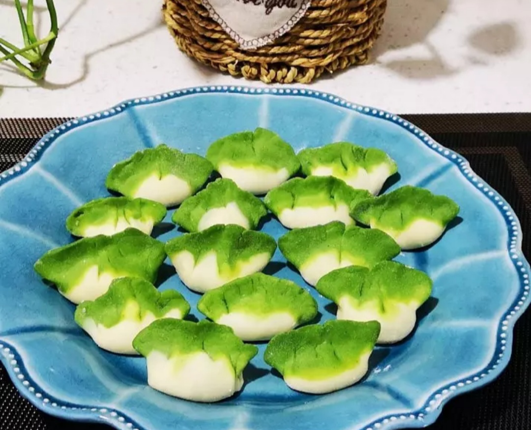 翡翠白玉白菜饺子,犹如工艺品精致美食-JinMo之家