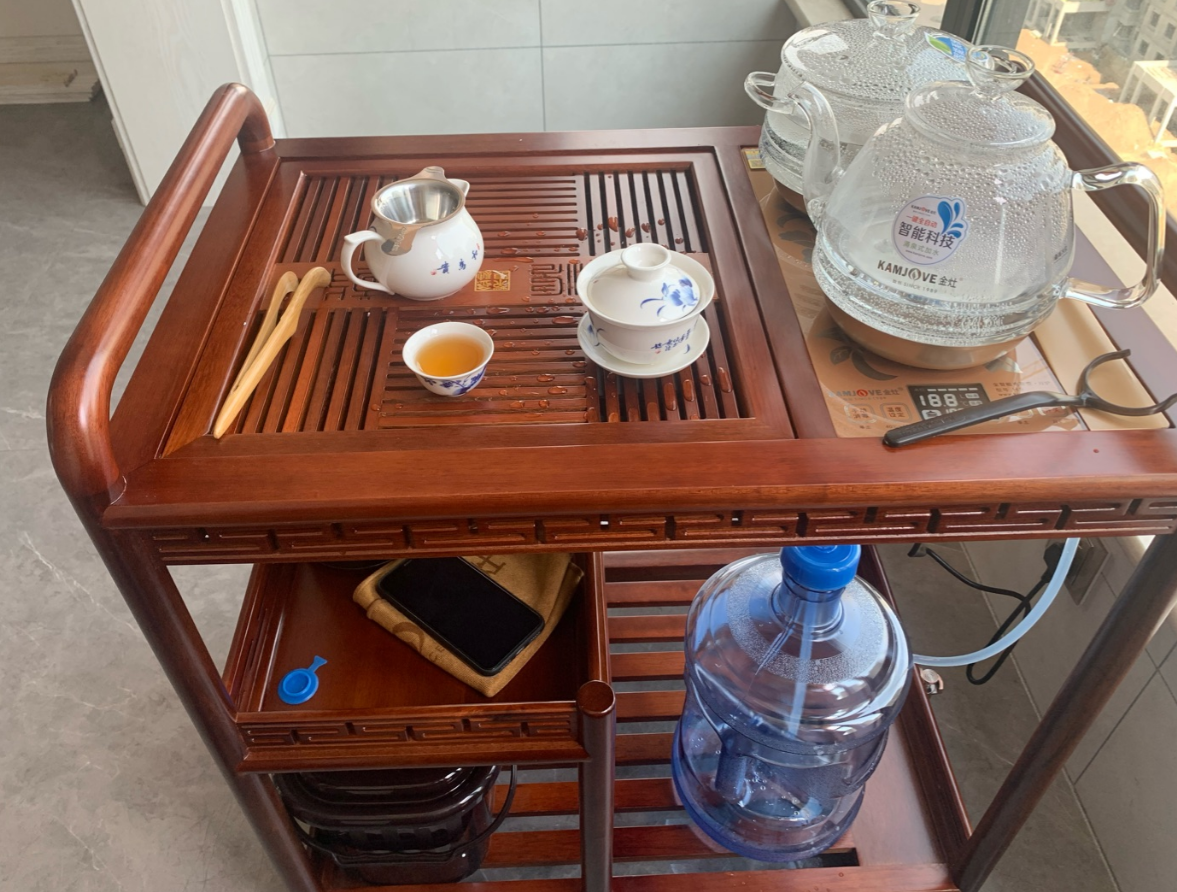 享受惬意品茶时光，测评金灶自动上水家用茶车的第1张示图