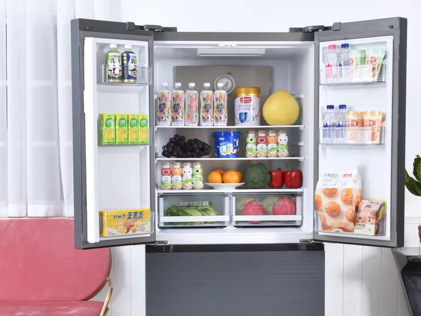 云米大屏冰箱，带给你不一样的智能生活的第4张示图