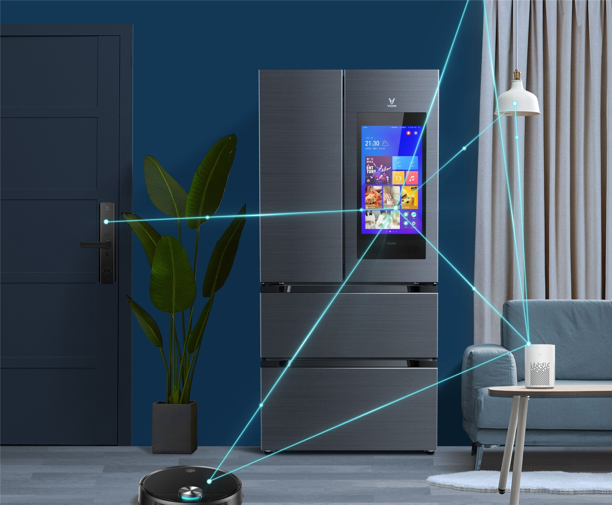 云米大屏冰箱，带给你不一样的智能生活的第2张示图