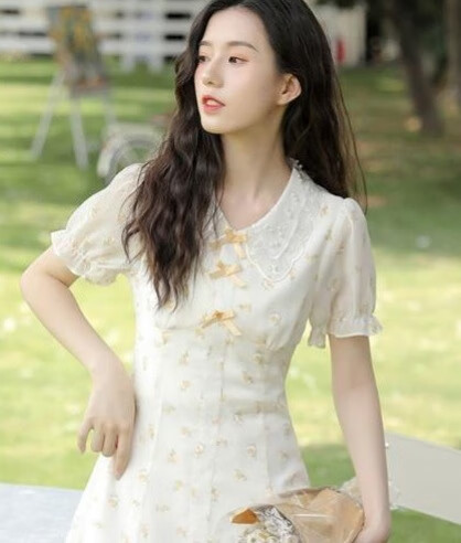 一件樱花粉连衣裙，自带高级浪漫范-JinMo之家