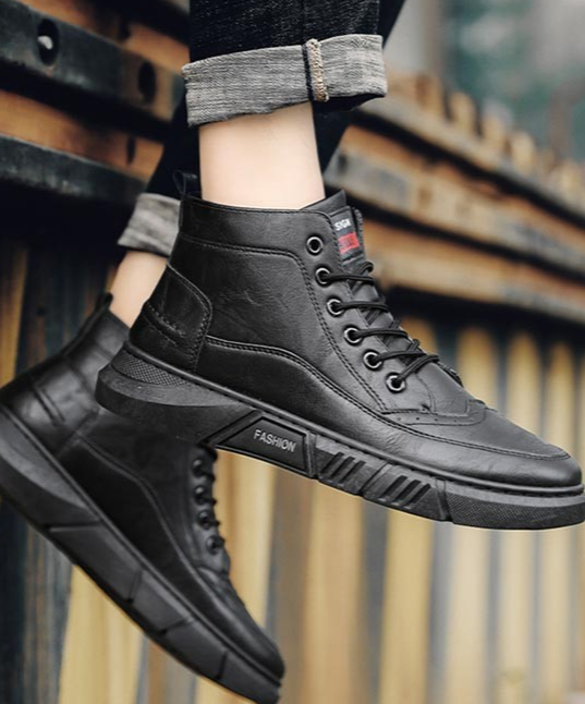 不会穿衣的男士,秋冬试试马丁靴的穿搭吧!-JinMo之家