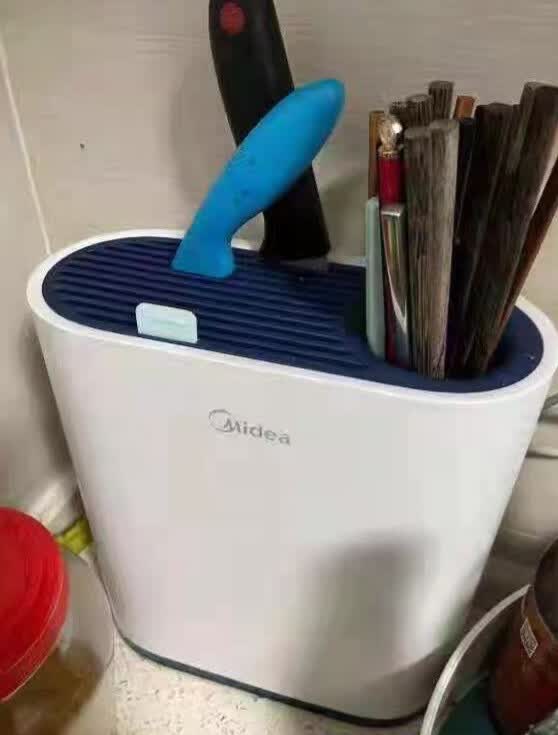 厨具无细菌更安心，收纳杀菌烘干的美的消毒刀架-JinMo之家