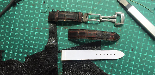 手工皮具DIY技巧篇一：鳄鱼皮表带的制作技巧