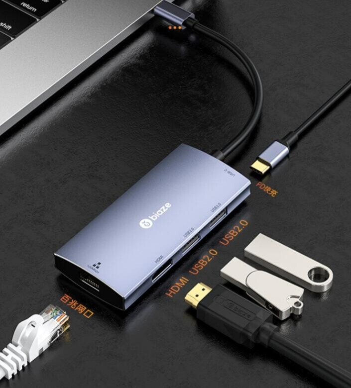 毕亚兹 Type-C扩展坞，便捷办公，一触即达的第2张示图