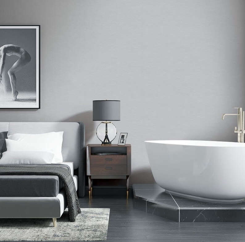 在闺蜜房间改造之路上,为她选择了皇家罗兰墙布-JinMo之家