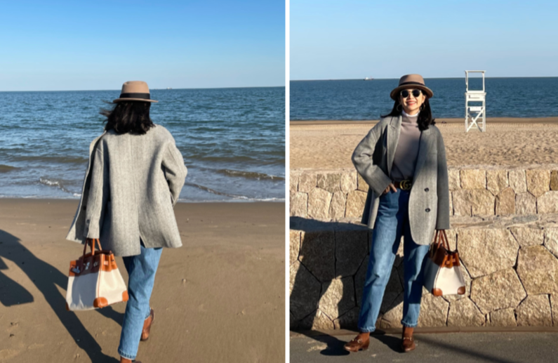 中年女人穿外套时，记住这2个要点更优雅，不臃肿还显气质的第4张示图