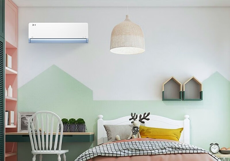 美的新一级旋耀壁挂式空调，凉风不吹头，暖足效果好-JinMo之家