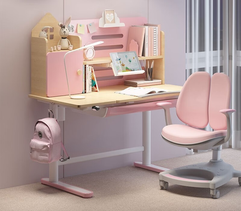 乐歌学习桌，坐站切换仅需几秒，孩子沉浸学习不分心-JinMo之家