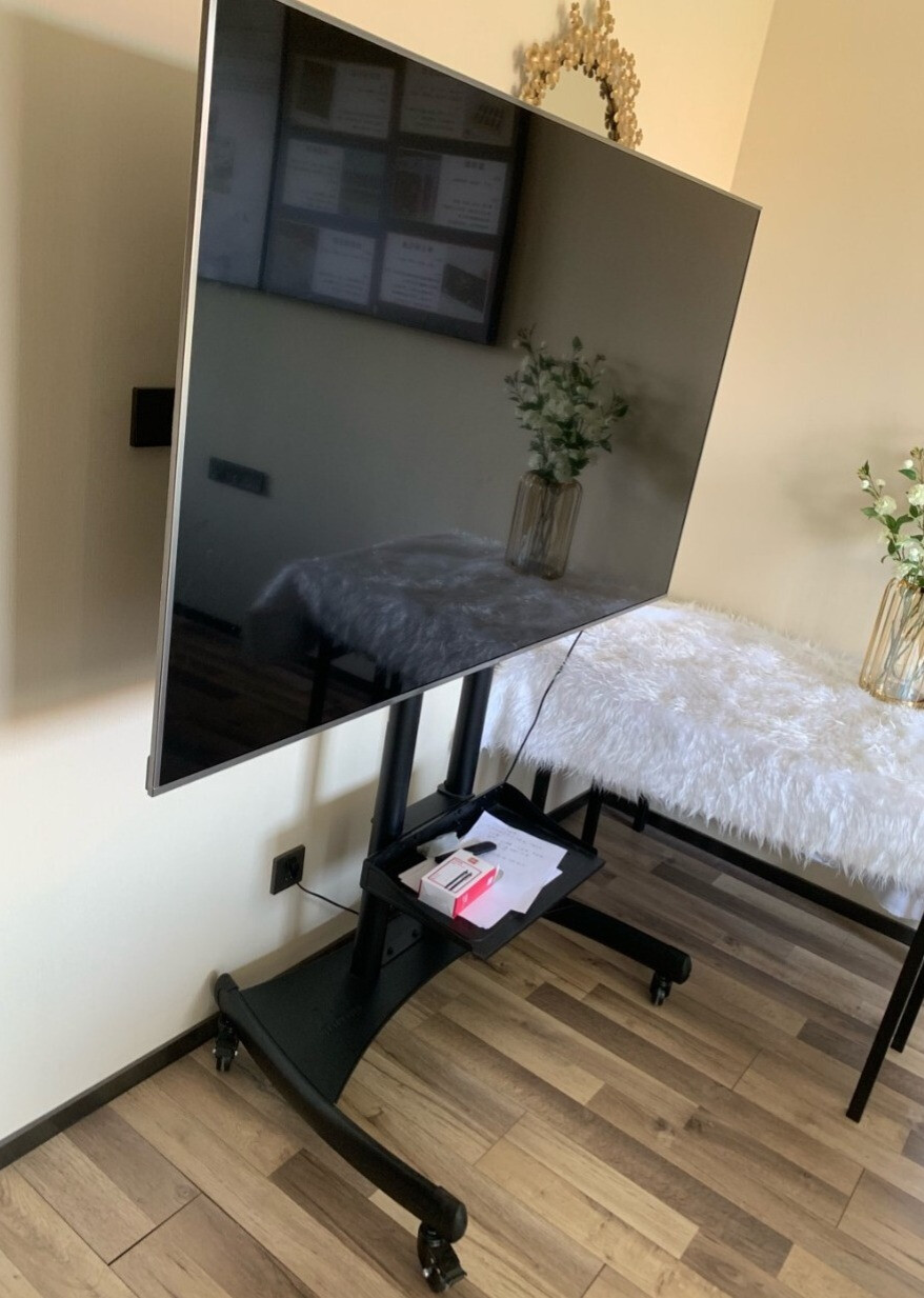 可移动NB电视落地架，坚固双柱稳定不晃动-JinMo之家