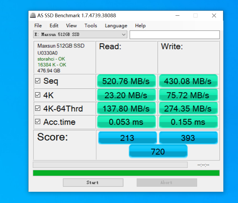 铭瑄SATA3.0终结者系列512G固态硬盘怎么样-实际测评看看铭瑄终结者系列硬盘的性能的第5张示图
