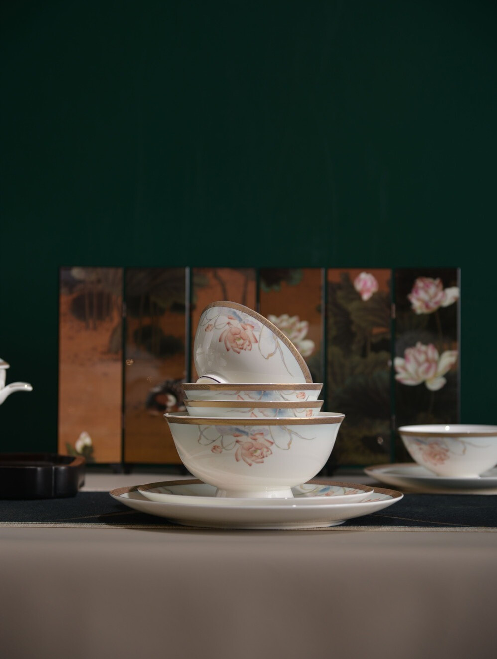 国玥唐山骨瓷餐具套装：动物骨粉高温烧制，质感上乘-JinMo之家