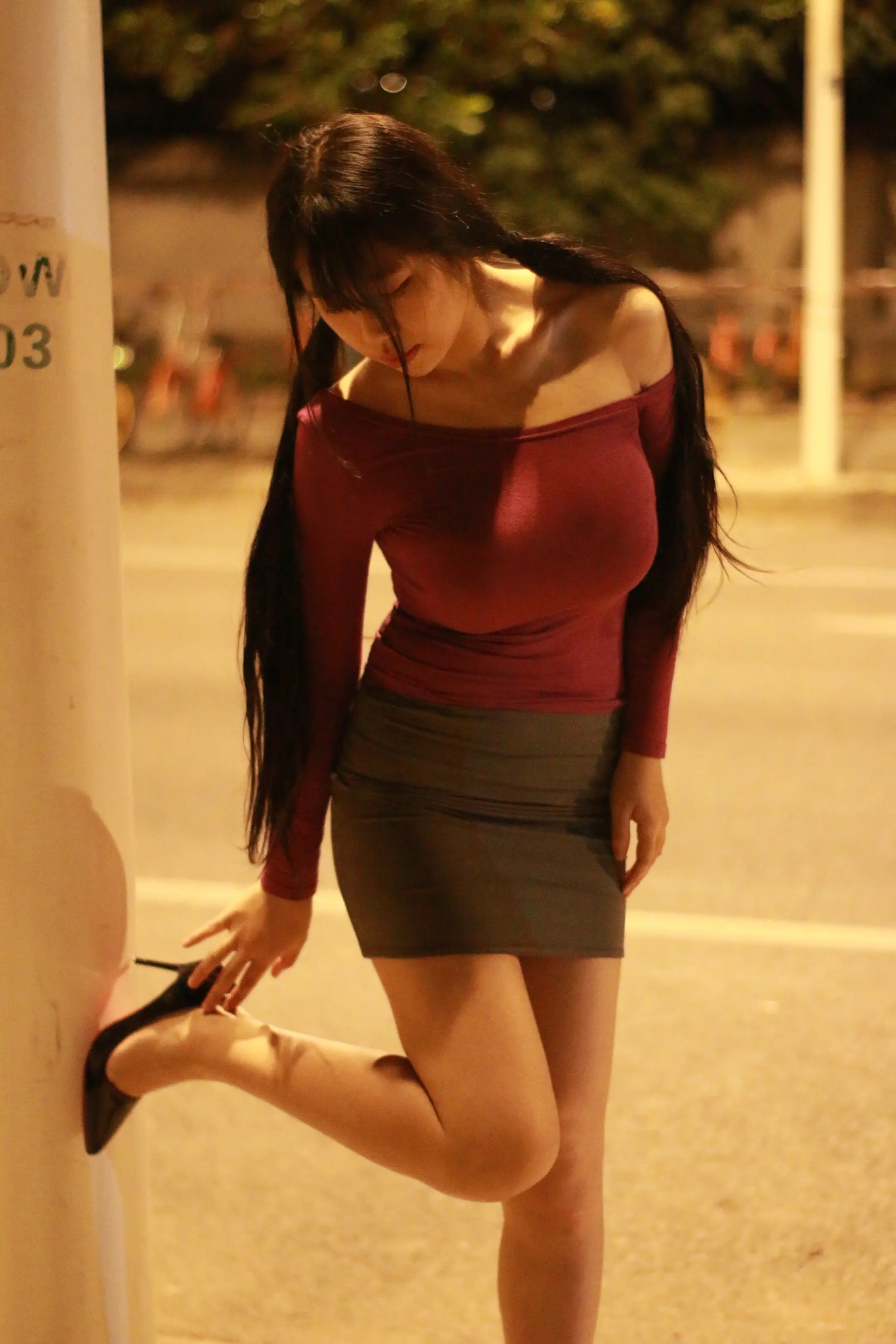 ハイヒールを履いた美女のコーディネート写真7枚