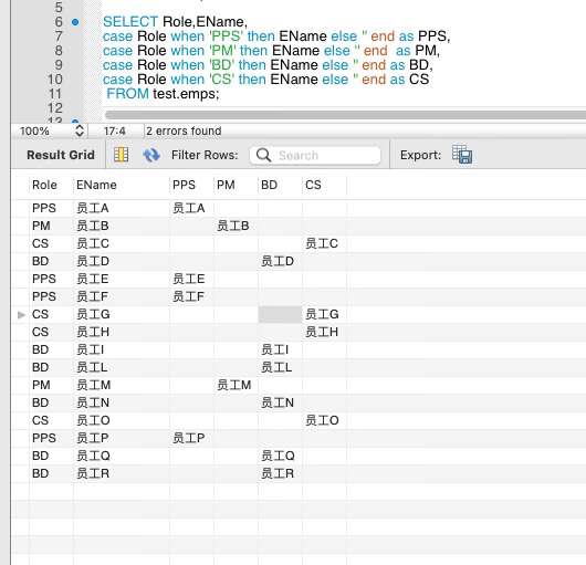 SQL 报表制作和整形