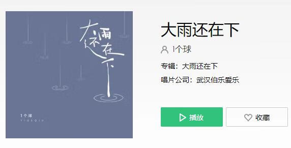 《抖音》窗外雨声滴滴答答三天三夜都还在那下歌曲介绍